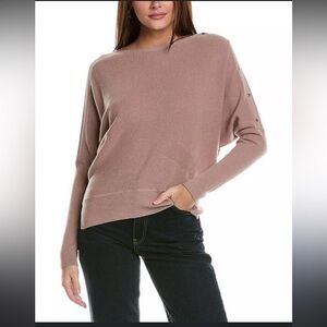 All saints BOAT NECK WOOL AND CASHMERE RAVEN SWEATER S